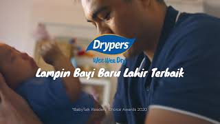 Drypers Wee Wee Dry - Lampin Bayi Baru Lahir Terbaik