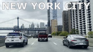 New York City | 4K Driving in Hudson River \u0026 FDR Dr, Manhattan, NYC