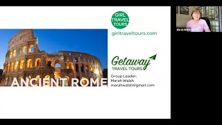 Virtual Tour of Ancient Rome with Elena - Brought to you by Girl Travel Tours