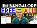 5 BEST IIM Bangalore FREE Courses with Certificate | Free Courses with Certificates 2024