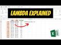 How To Use the LAMBDA Function In Excel