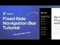 Fixed Side Navigation Bar in Framer | Step-by-Step No-code Tutorial