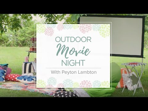 Setup a Backyard Movie Night Setup a Backyard Movie Night