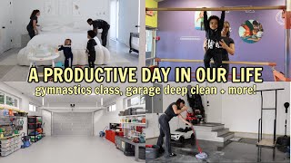 A Productive Day In Our Life| Gymnastics Class, Garage Deep Clean, Next Home Pro