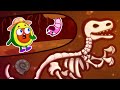 Animal Friends Under the Ground 🦖🐱| Fun Animal Cartoons for Kids by Pit & Penny