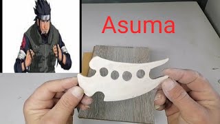 صنع سكين اسوما ناروتو بوروتوa suma Sarutobi FIST knives from Popsicle Naruto Borut