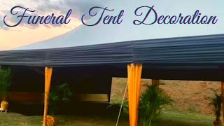 TENT DECORATION FOR A FUNERAL SERVICE || 30x20 TENT CLASSIC.