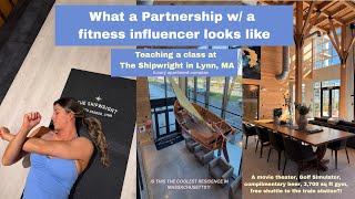 The Shipwright in Lynn, MA has INSANE amenities! Teaching a stretch class for their residents