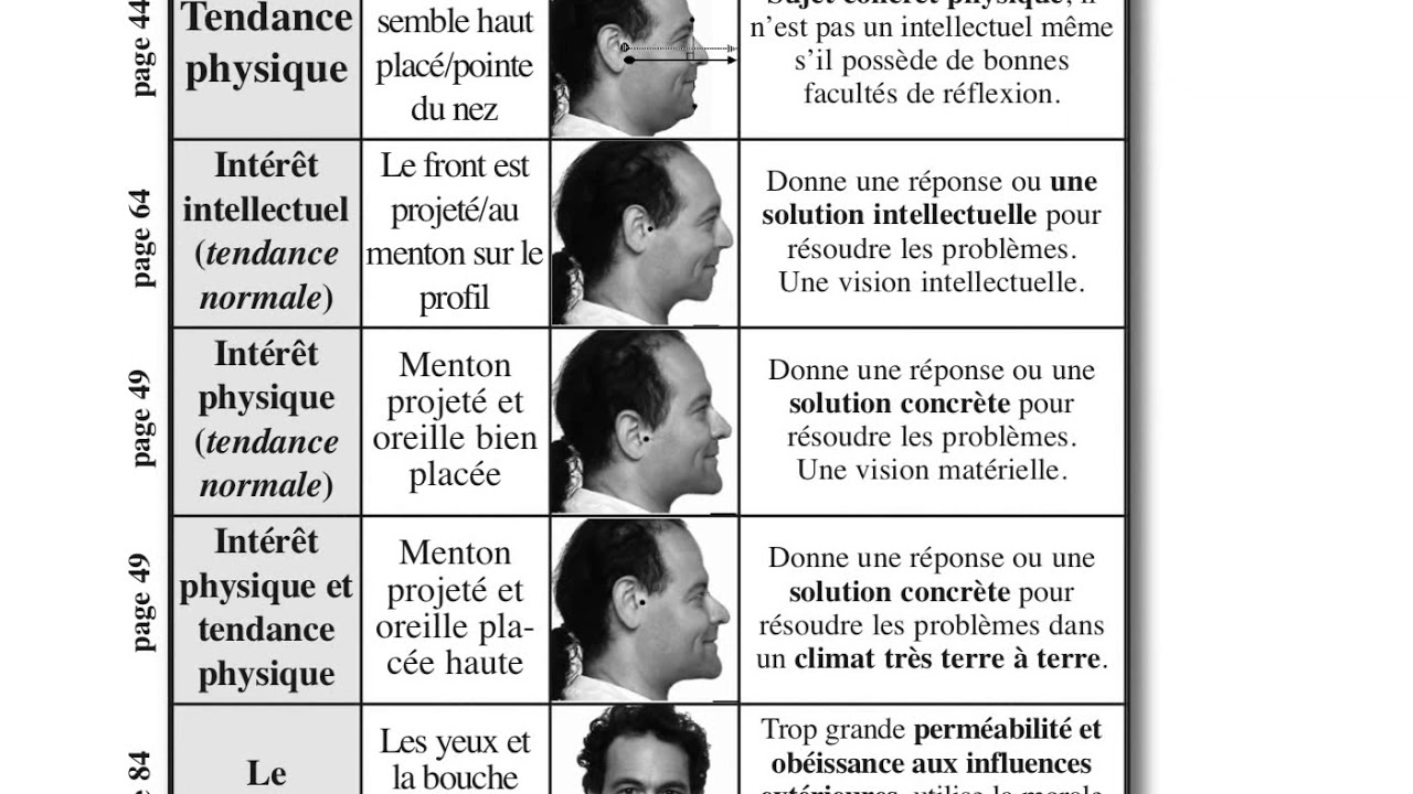 Morphopsychologie - étude Des Grandes Lignes Du Visage - YouTube