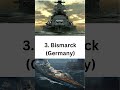 Top 5 biggest battleships in history #ship #battleship #history #ww2 #navy #boats #shorts #battle