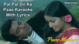 Pal Pal Dil Ke Paas | Kishore Kumar Hindi Full Karaoke with Lyrics