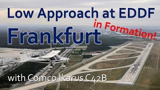 ✈ Low approach at Frankfurt with a Comco Ikarus C42B