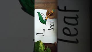 Drawing of a leaf 🍃 /Alphabet-L