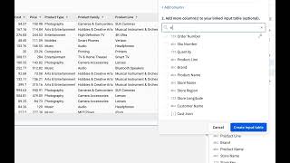 Getting Started with Linked Input Tables