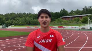 東京五輪出場　飯塚翔太選手からのメッセージ（陸上競技200ｍ男子）