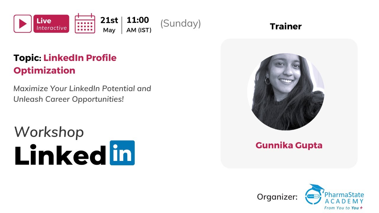 Workshop Linkedin Profile Optimization Youtube