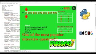 Animation of Minimum Window Substring using Two Pointer Technique!