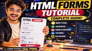 HTML Made Easy – Part 9 🚀 | Forms, Input Types & User Interaction