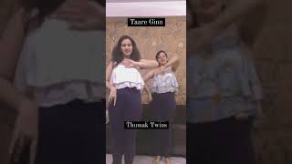 Taare Ginn | Dil Bechara | Thumak Twins Choreography | Short video | #myshorts