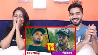 INDIANS react to TikToker Vs Youtuber | Comedy Skit