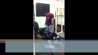 Lee Forbister- 150/160/170kg x 3/2/1 (Log Clean \u0026 Press)