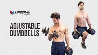 Lifespan Fitness Adjustable Dumbbell 52.5lb Pairs