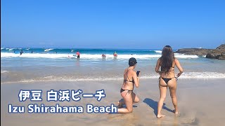 Take a refreshing stroll along Ohama Beach in Shirahama, Izu 伊豆の白浜大浜海水浴場を散歩してリフレッシュ