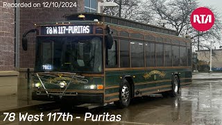 2015 Gillig Trolley Replica 35’ #3702 ride [78 West 117th-Puritas]