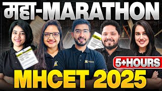 Maha-Marathon for MHCET 2025 I Complete Practice for All 5 Sections I 12 Minutes to CLAT