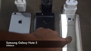 Fast Charging Comparison : Nexus 6P vs Galaxy Note 5 vs iPhone 6S Plus