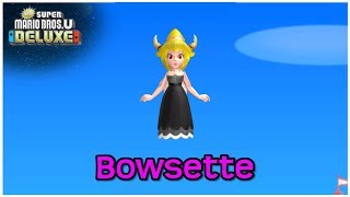 Playable Bowsette in New Super Mario Bros. U Deluxe