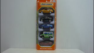 Matchbox MBX Electric Drivers 5 Pack unboxing and review