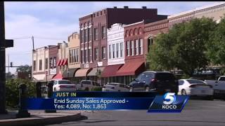 City of Enid approves Sunday liquor sales