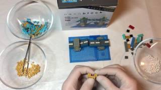 Speed-building the nanoblock Tower Bridge (50x)