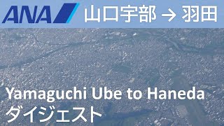 【ANAダイジェスト】ANA700便、山口宇部空港→羽田空港A321-200(JA146A) Yamaguchi Ube to Tokyo Haneda