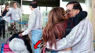 Tina Dutta Most Beautiful Moment with Dad at Mumbai International Airport | Speaking Bengali