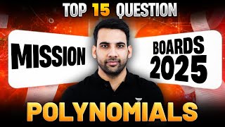 Polynomials Class 10 Math | 15 Most Expected Questions | Mandeep sir @10thTitansbyUnacademy