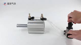 SDA12-5B Stroke Double Acting Cylinders Pneumatic Compact Cylinder