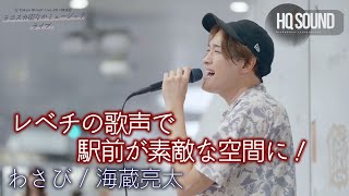 【 歌うま 】レベチの歌声で駅前が素敵な空間に！  わさび / 槇原敬之（ covered by 海蔵亮太 ）🎧推奨 高音質（HQ SOUND）横須賀路上ライブ映像