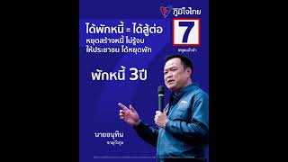 พักเพื่อไปต่อ ! พักหนี้ 3 ปี หยุดต้น ปลอดดอกเบี้ย คนละไม่เกิน 1 ล้านบาท