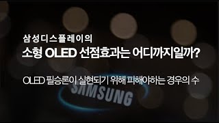 삼성디스플레이의 소형 OLED 선점 효과는 어디까지일까? (폴더블로 이어지는 OLED 필승론에 대한 고찰)