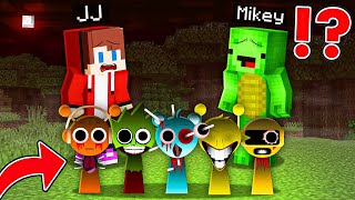 JJ and Mikey Adopt BABY INCREDIBOX SPRUNKI and HELP THEM in Minecraft ?! - Maizen JJ and Mikey!