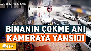 Güngören'de Kentsel Dönüşüm Kapsamında Yıkımı Gerçekleştirilen Binanın Çökme Anı Ortaya Çıktı | NTV