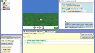 Programming with Alice - Events