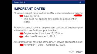 NYS DOH DANY Cycle VI Applicant Webinar