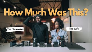 My partner finds out how much my camera gear costs