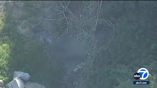 Burned body found along road in Anaheim Hills