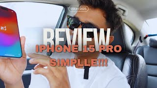 IPHONE 15 PRO NATURAL TITANIUM SIMPLE REVIEW!