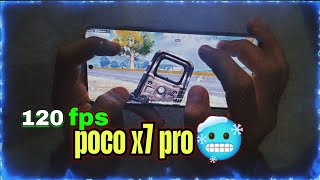 Poco X7 Pro PUBG Mobile Experience تجربة موبايل بوكو اكس سڤن برو في لعبة ببجي 120 fps