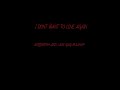 I Dont Want To Love Again - Aerosmith and Lady Gaga